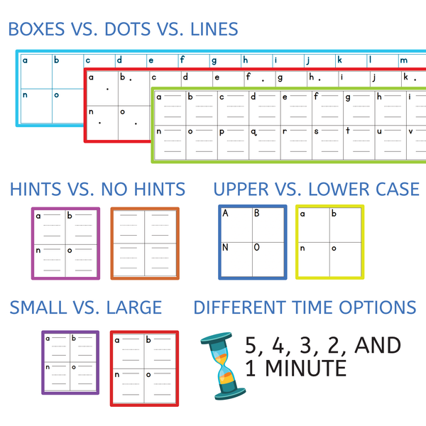 Montessori-Inspired Printing Practice – Timed Manuscript Writing for Fluency