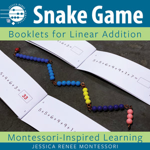 JRMontessori cover image for addition snake game booklets