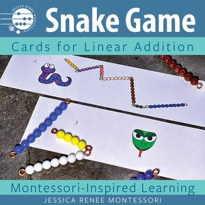 JRMontessori cover image for addition snake game cards bead stair version