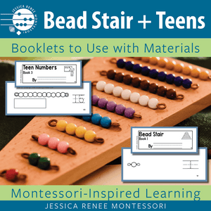 JRMontessori cover image for bead stair and teens booklets bundle