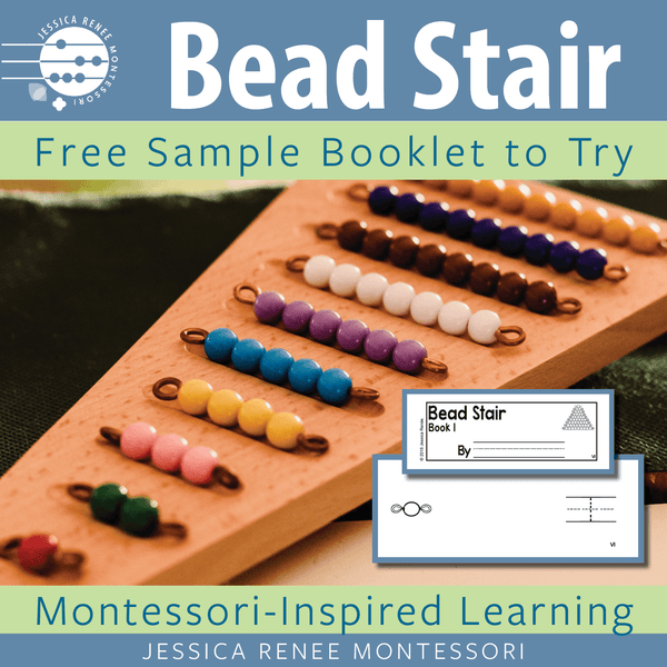 JRMontessori cover image for bead stair booklet free sample