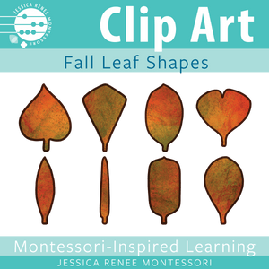 JRMontessori cover image for autumn leaf shape clip art freebie