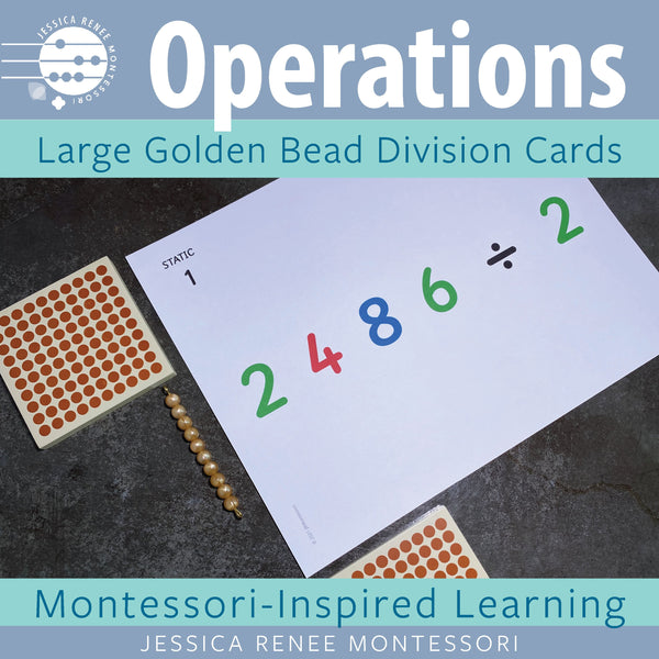 JRMontessori cover image for large golden bead division cards