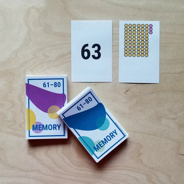 JRMontessori printable math memory game with beads and numbers