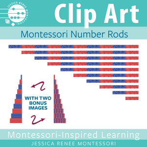 JRMontessori cover image for number rods clip art 