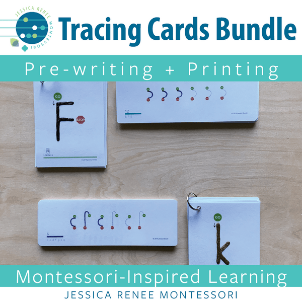 JRMontessori cover image pre-writing and printing tracing cards