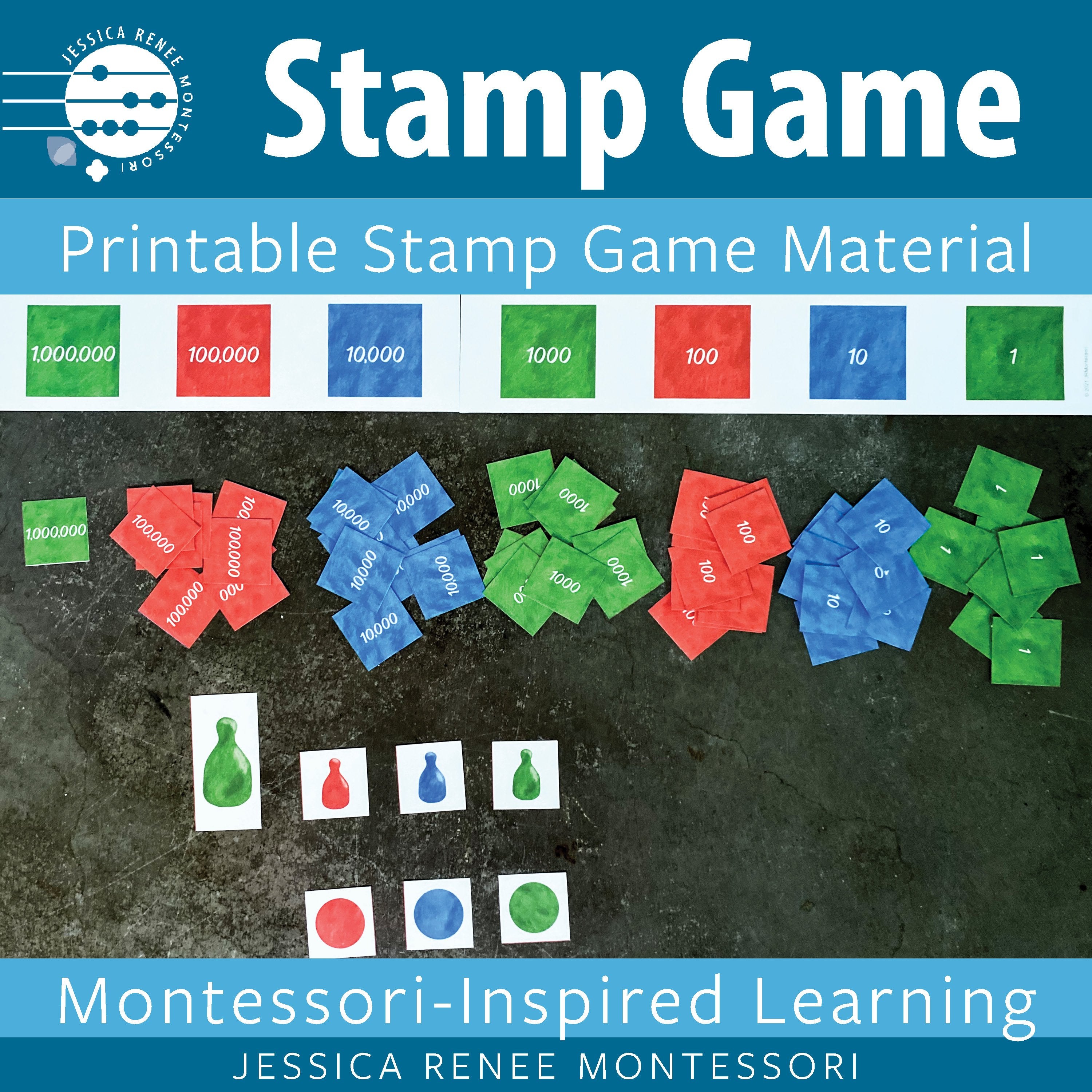 Montessori Printable Stamp Game Material – JRMontessori