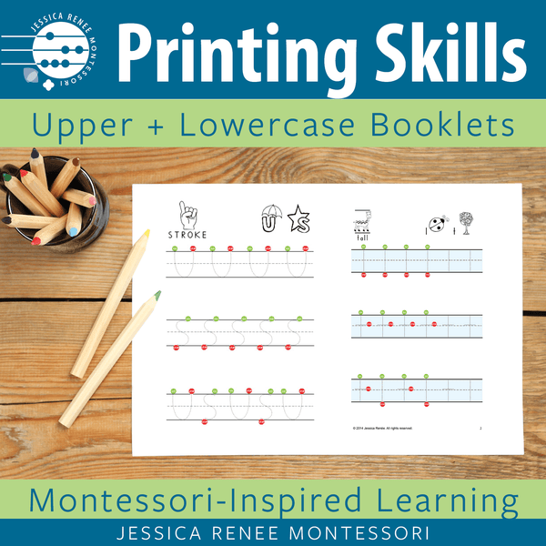 JRMontessori cover image for printing booklets upper and lowercase