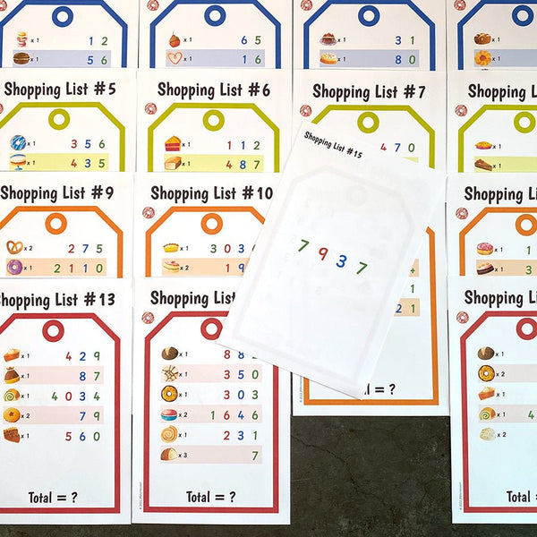 Montessori Math Shopping Game Bakery Bundle