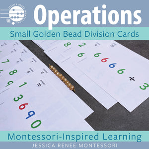 JRMontessori cover image for small golden bead division cards