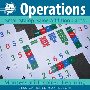 Montessori Math Large & Small Number Cards: Make 0-9999, Place Value  Practice