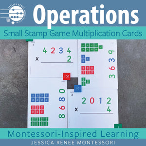 JRMontessori cover image for small stamp game multiplication cards