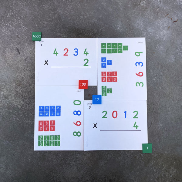 JRMontessori printable stamp game cards multiplication material