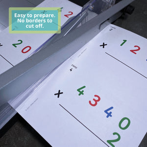 Demonstration of the easy prep for JRMontessori small operations cards
