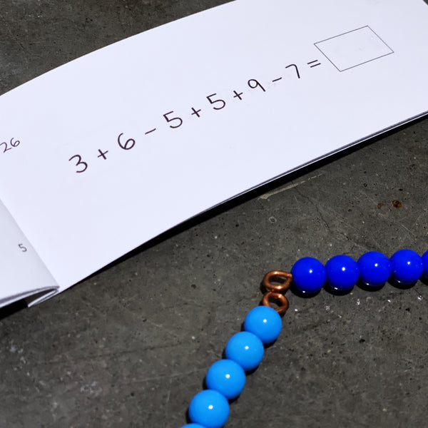 Linear math question for the Montessori snake game by JRMontessori