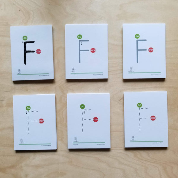 JRMontessori printable tracing cards for uppercase alphabet