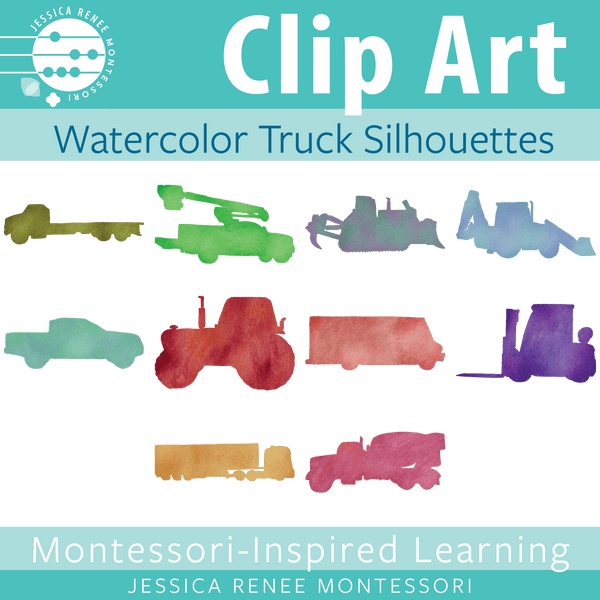 JRMontessori cover image for truck silhouettes clip art