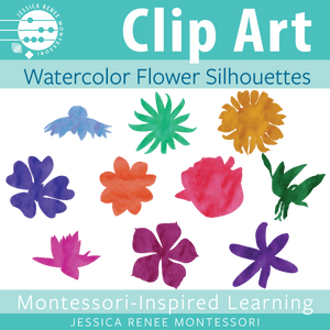 JRMontessori cover image for watercolor flower clip art