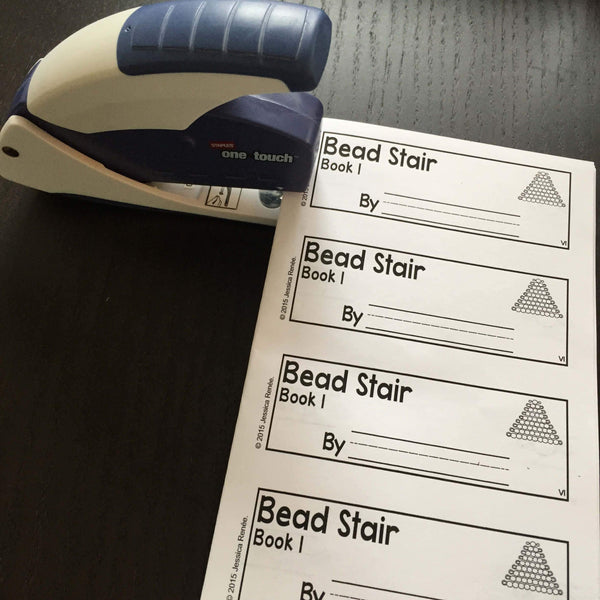 JRMontessori printable bead stair booklet activity