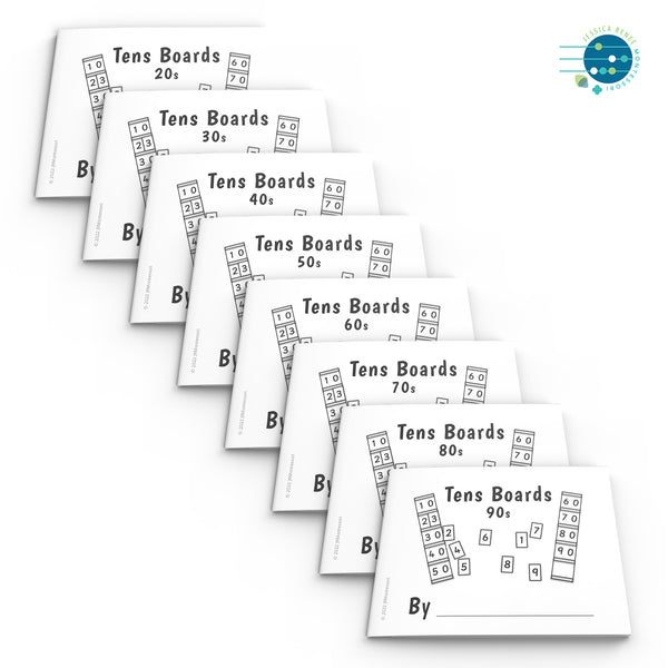 Montessori Math Tens and Teen Boards Booklets