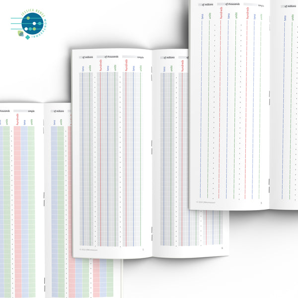 Blank Montessori Math Booklets for Recording Answers Bundle